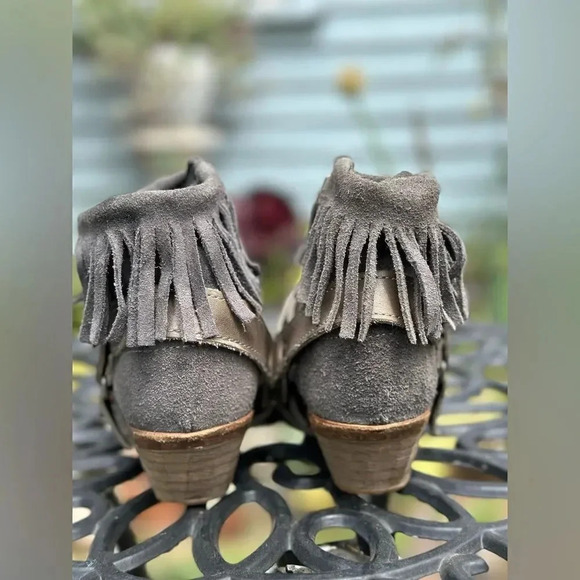 AllSaints — Suede Bonny Cuban Harness Ankle Boota - Picture 2 of 5